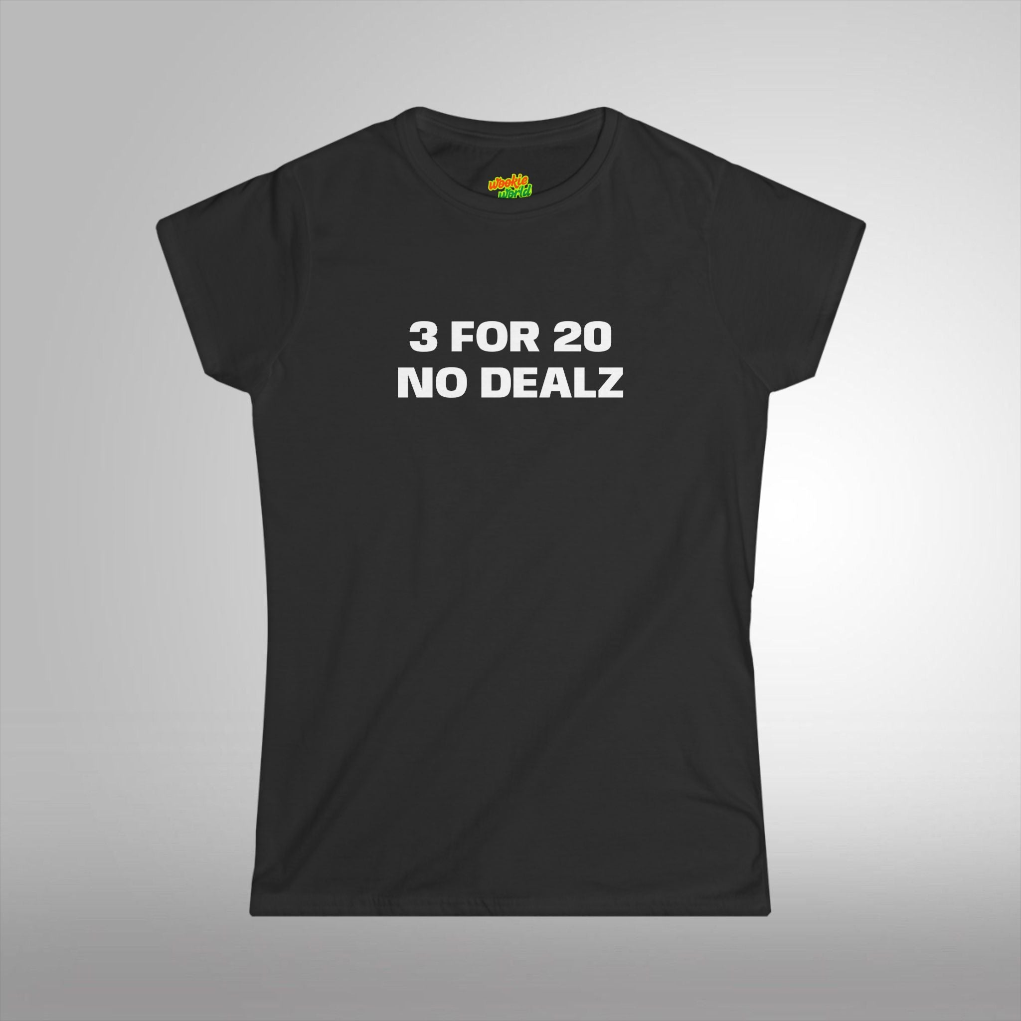 (QR Code) 3 FOR 20 NO DEALZ Women's Tee