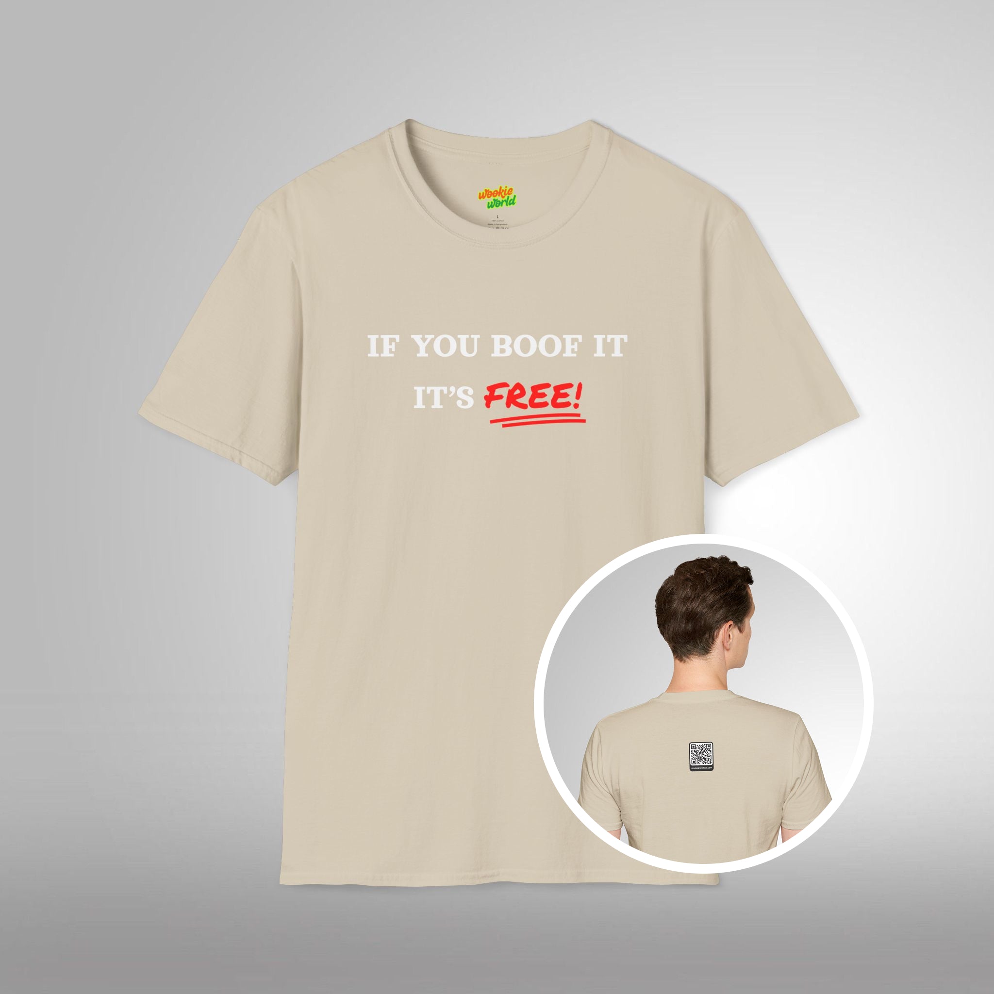 (QR Code) If You Boof It It's Free Men's Tee