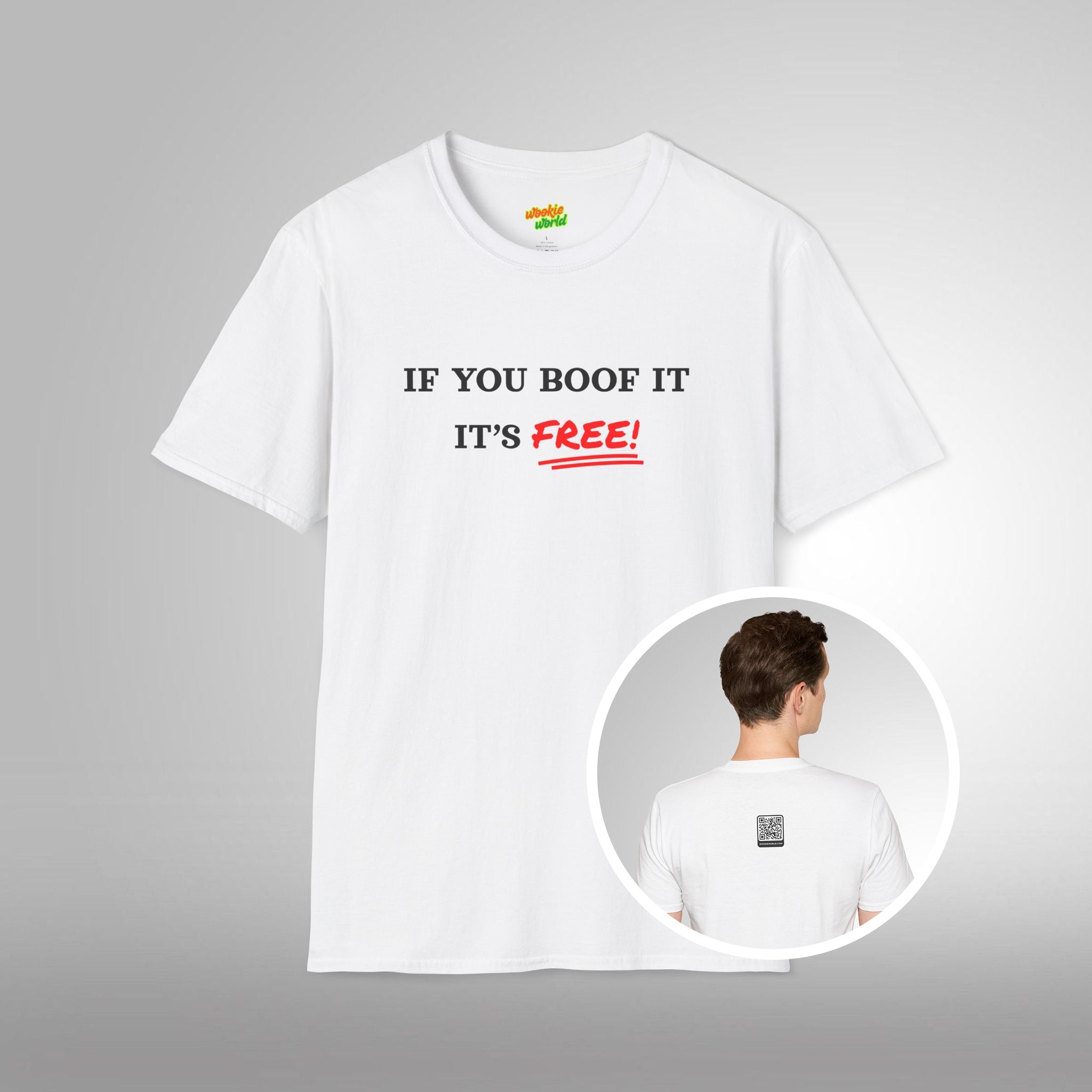 (QR Code) If You Boof It It's Free Men's Tee