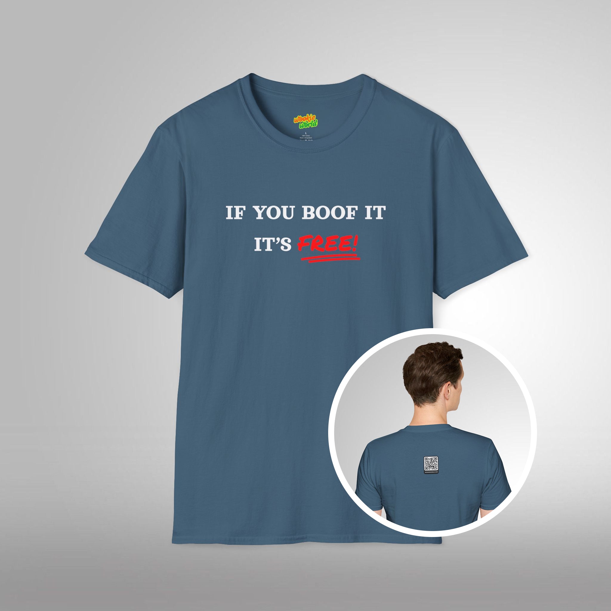 (QR Code) If You Boof It It's Free Men's Tee