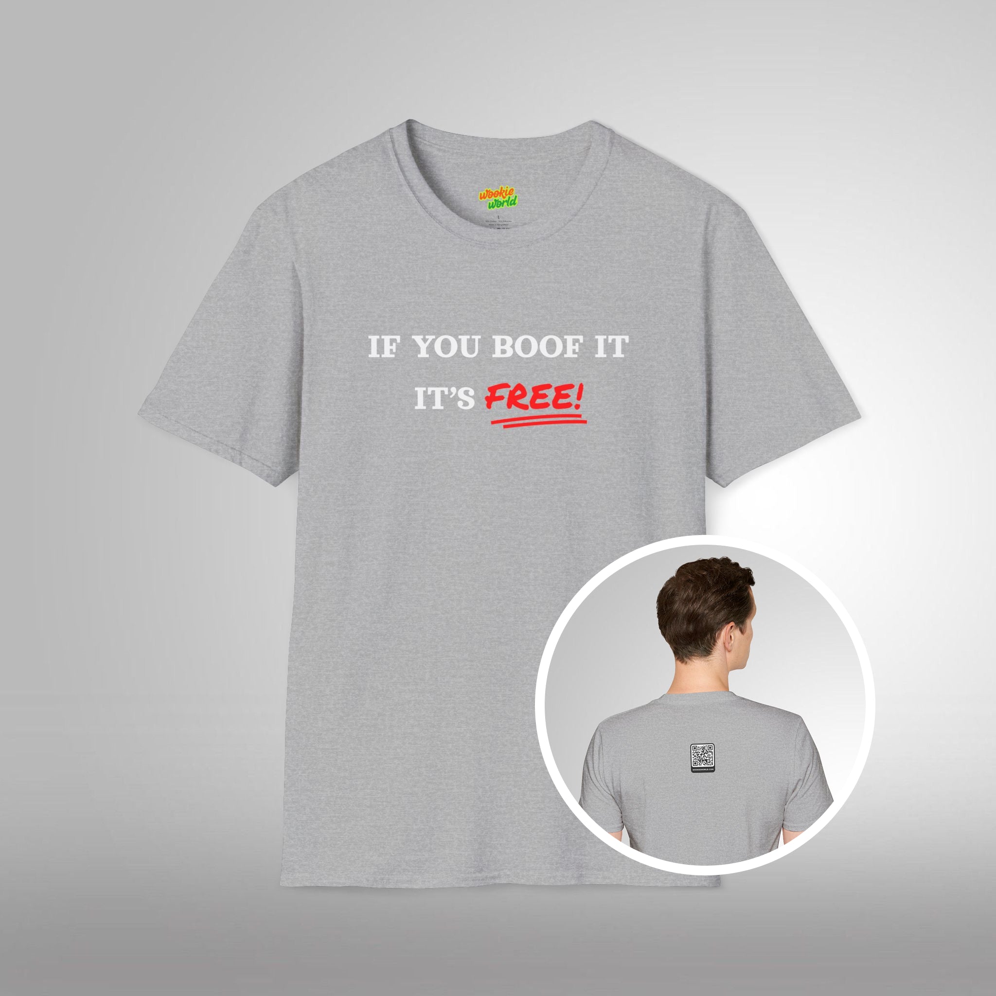 (QR Code) If You Boof It It's Free Men's Tee