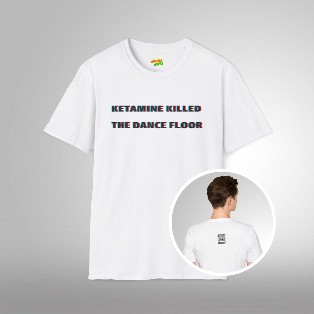 (QR Code) Ketamine Killed The Dance Floor Men's Tee