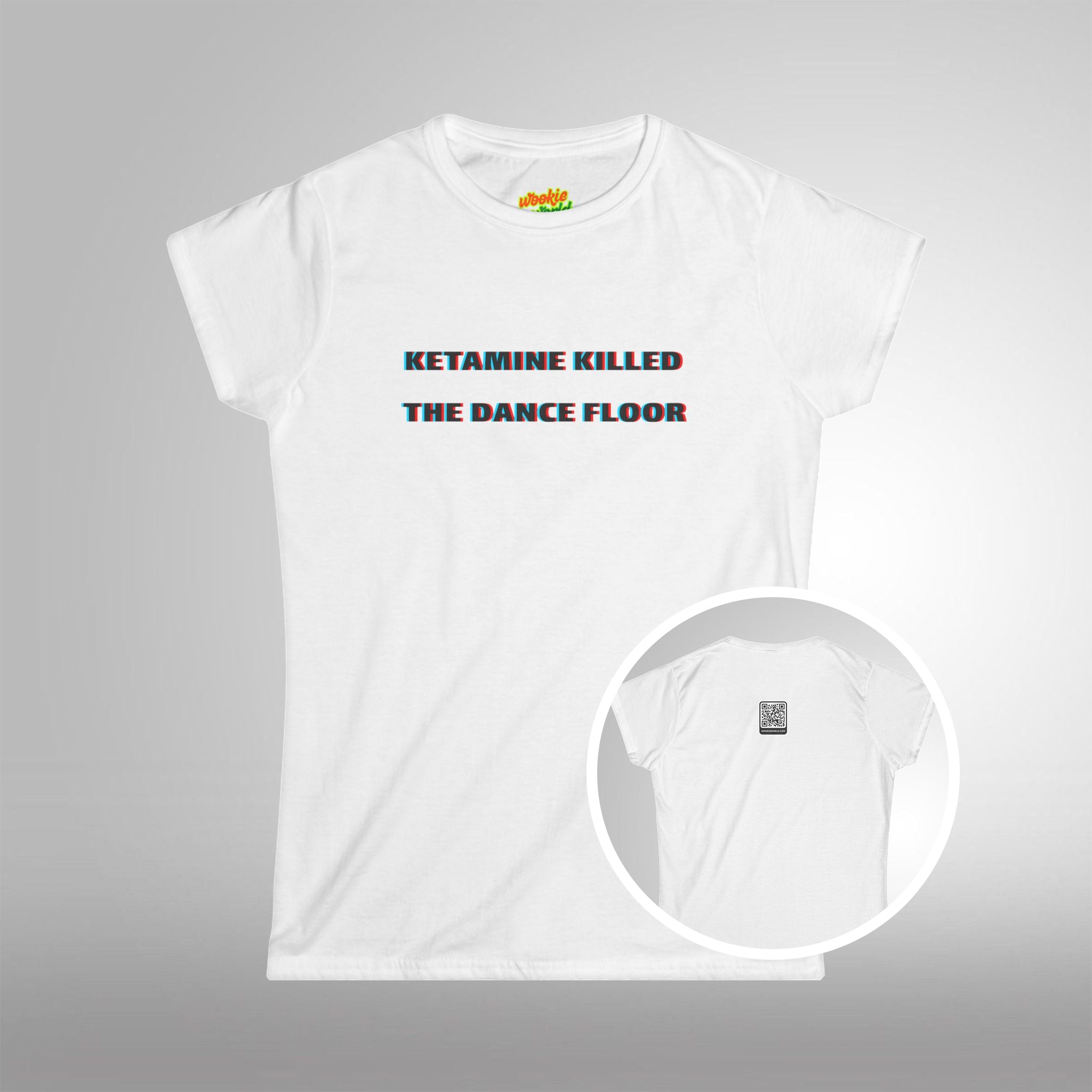 (QR Code) Ketamine Killed the Dance Floor Women's Tee