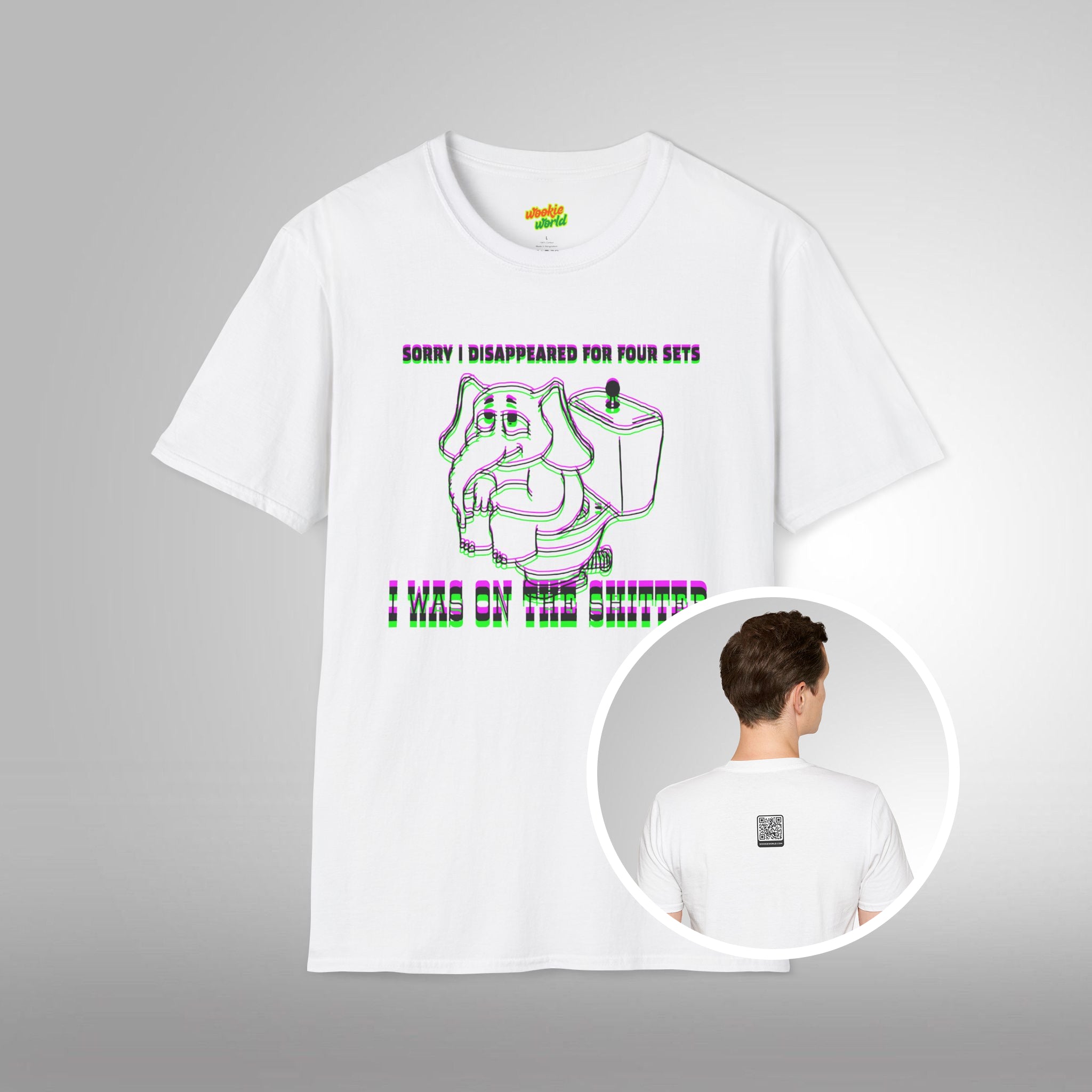 (QR Code) I Was On The Shitter Men's Tee