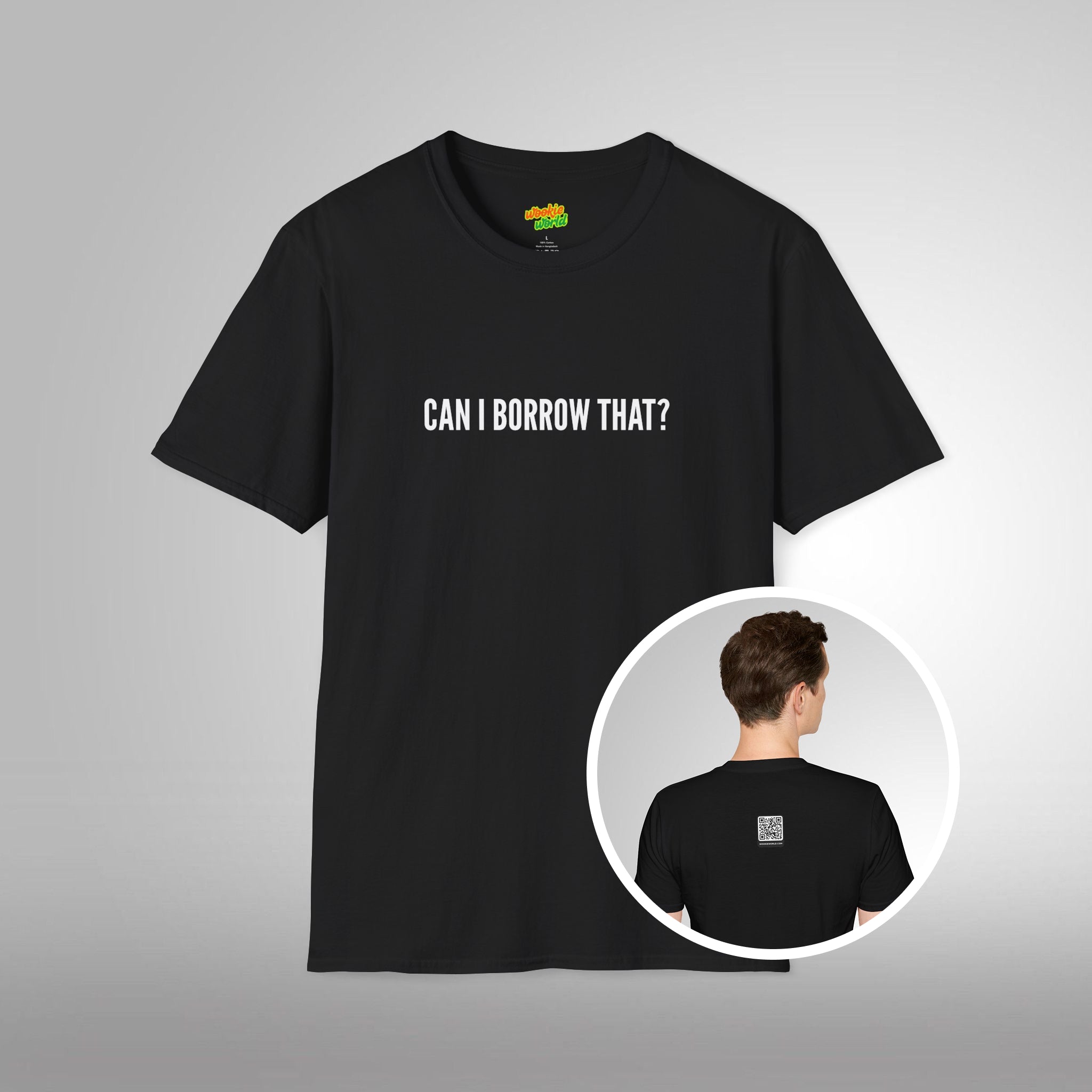 (QR Code) Can I Borrow That Men's Tee
