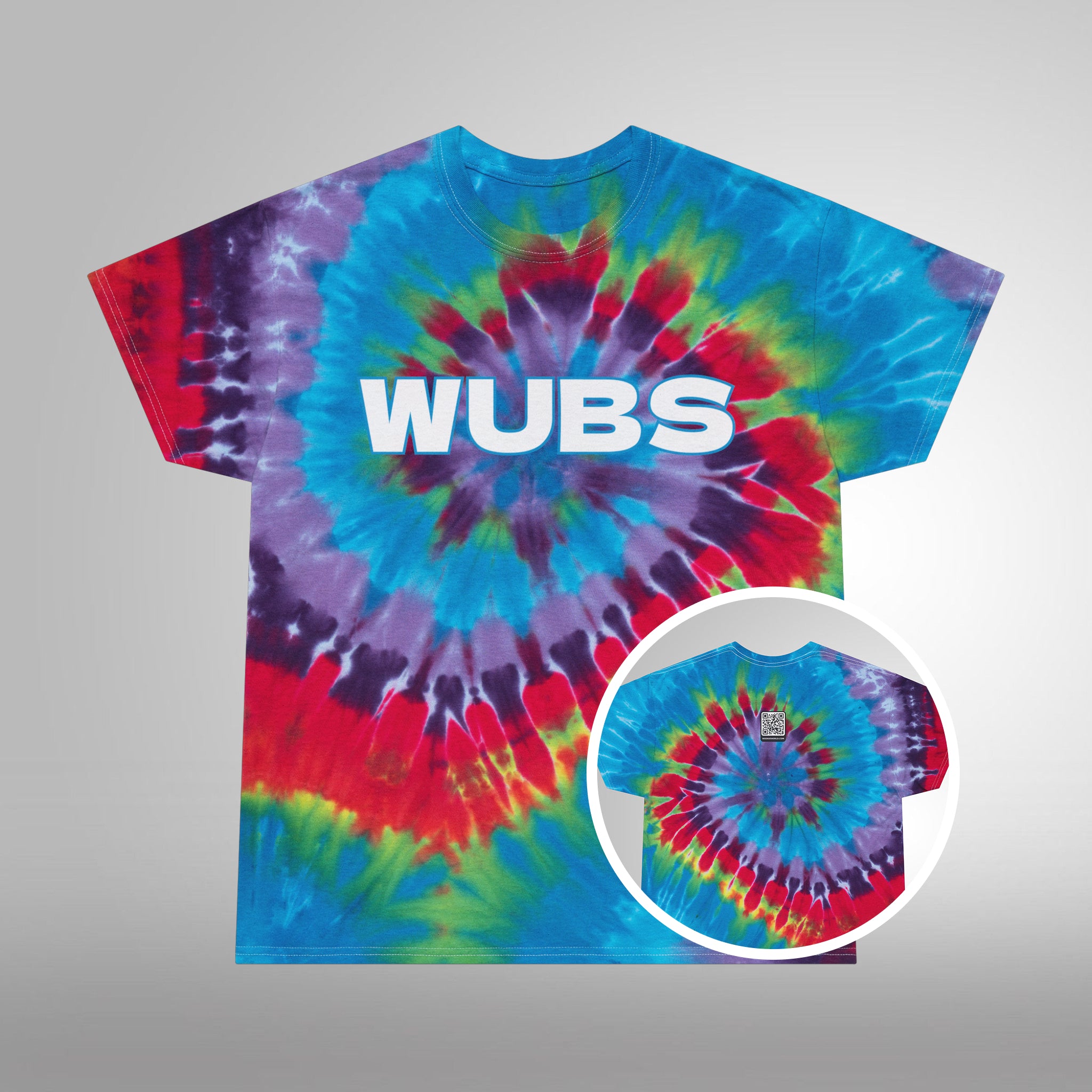 (QR Code) WUBS Men's Tee - Special Edition Tie-Dye