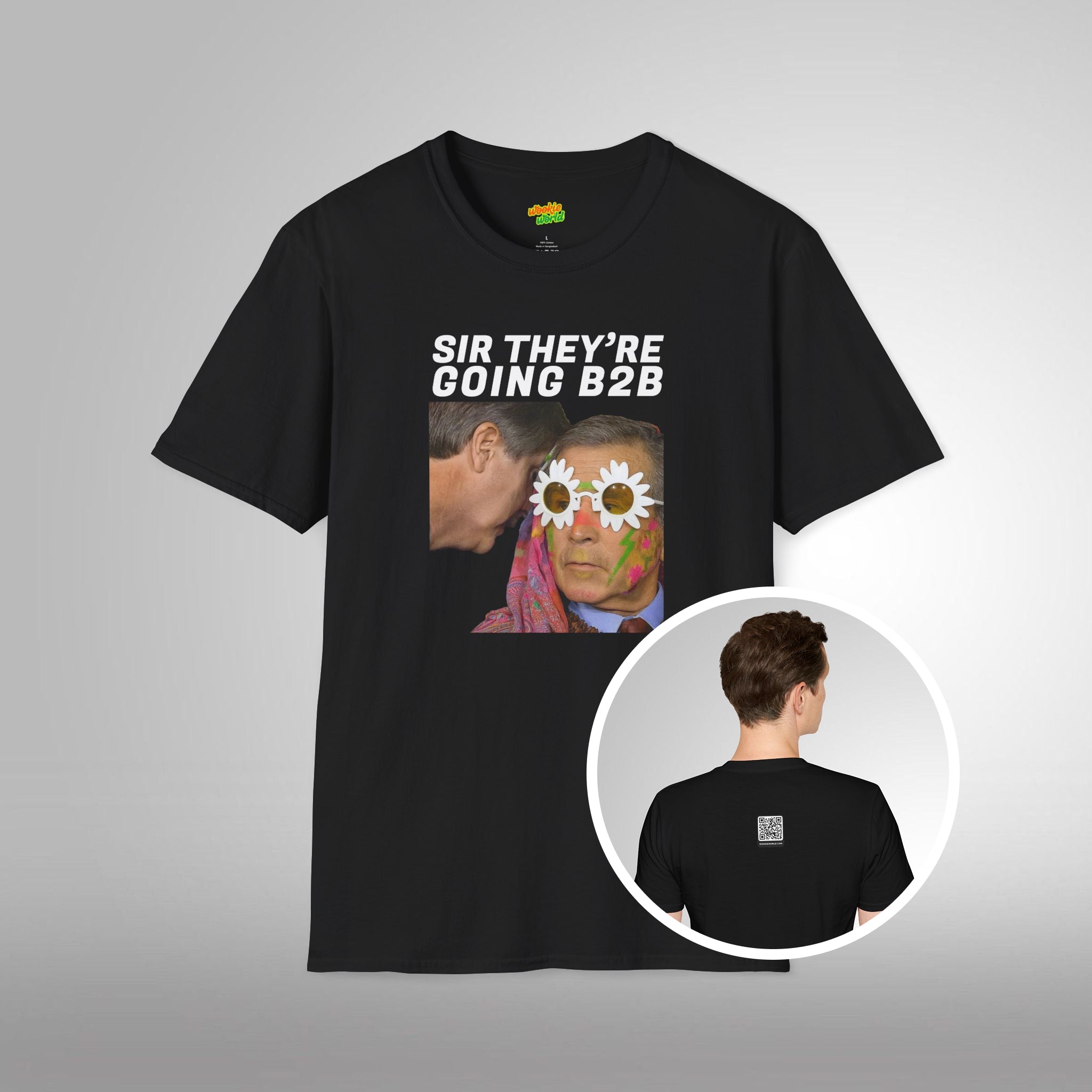 (QR Code) Sir They're Going B2B Men's Tee