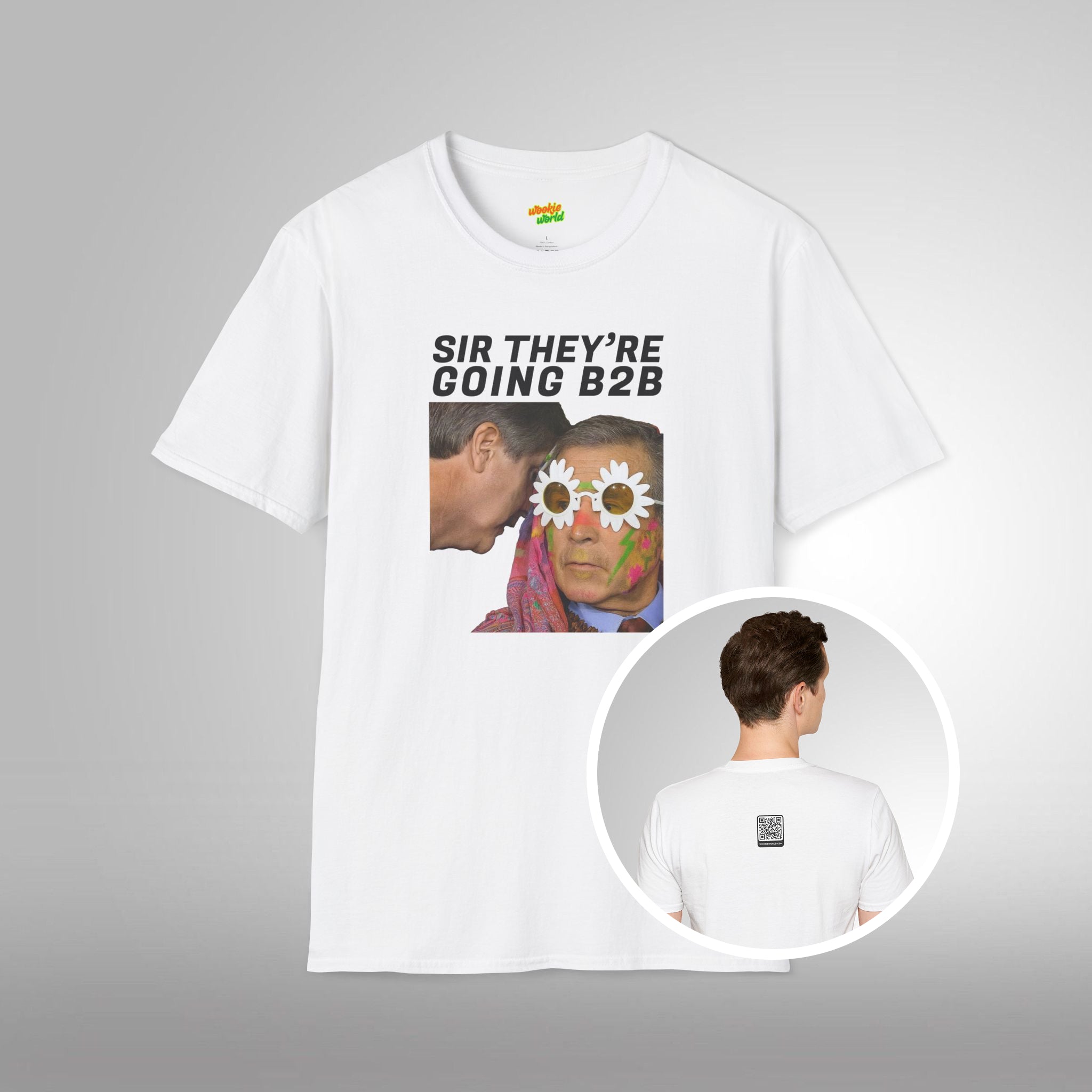 (QR Code) Sir They're Going B2B Men's Tee