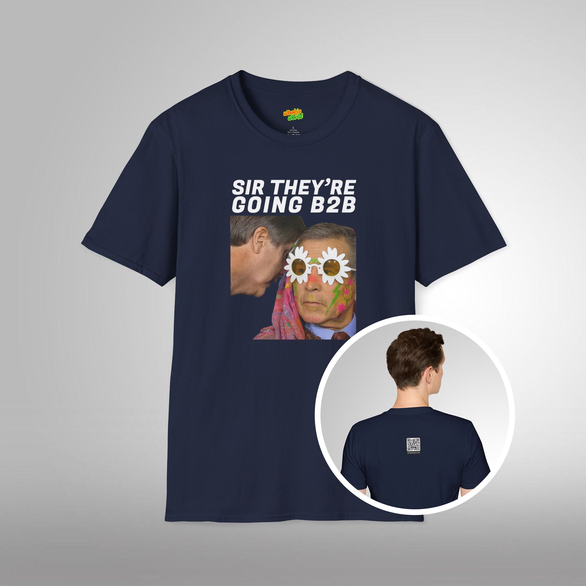 (QR Code) Sir They're Going B2B Men's Tee