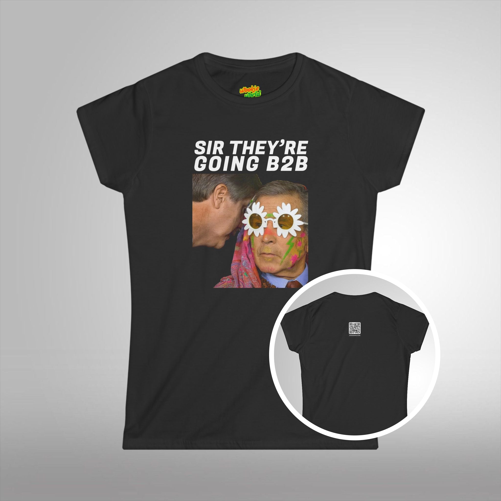 (QR Code) Sir They're Going B2B Women's Tee
