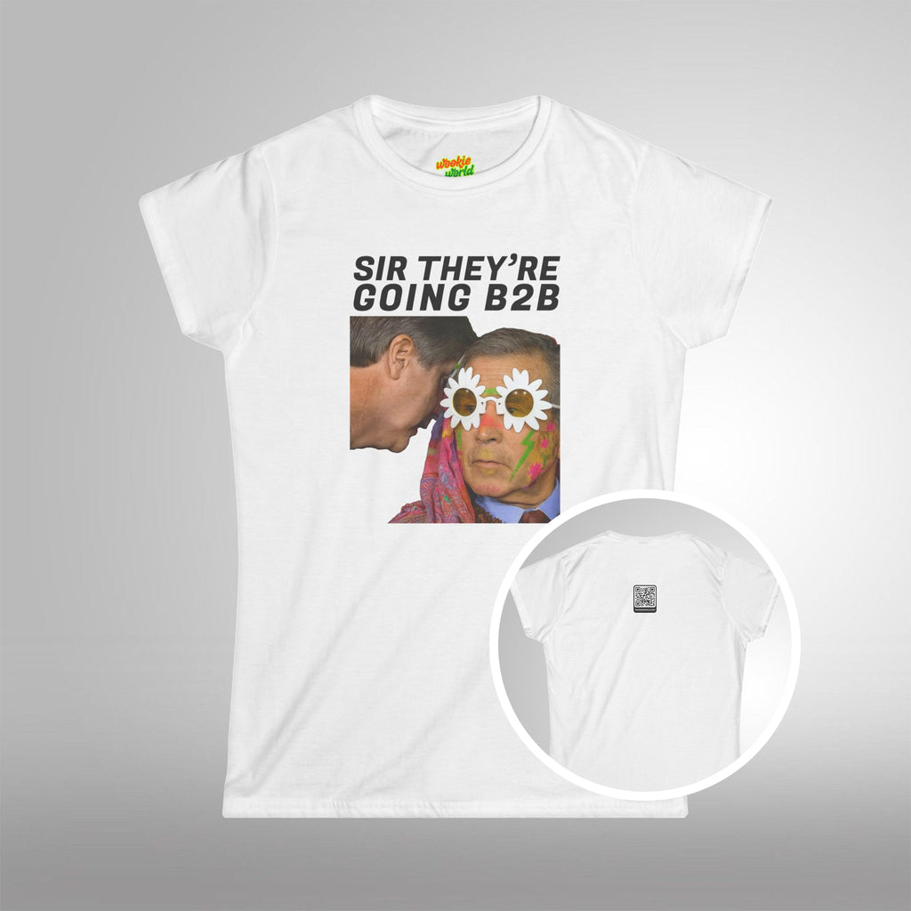 (QR Code) Sir They're Going B2B Women's Tee