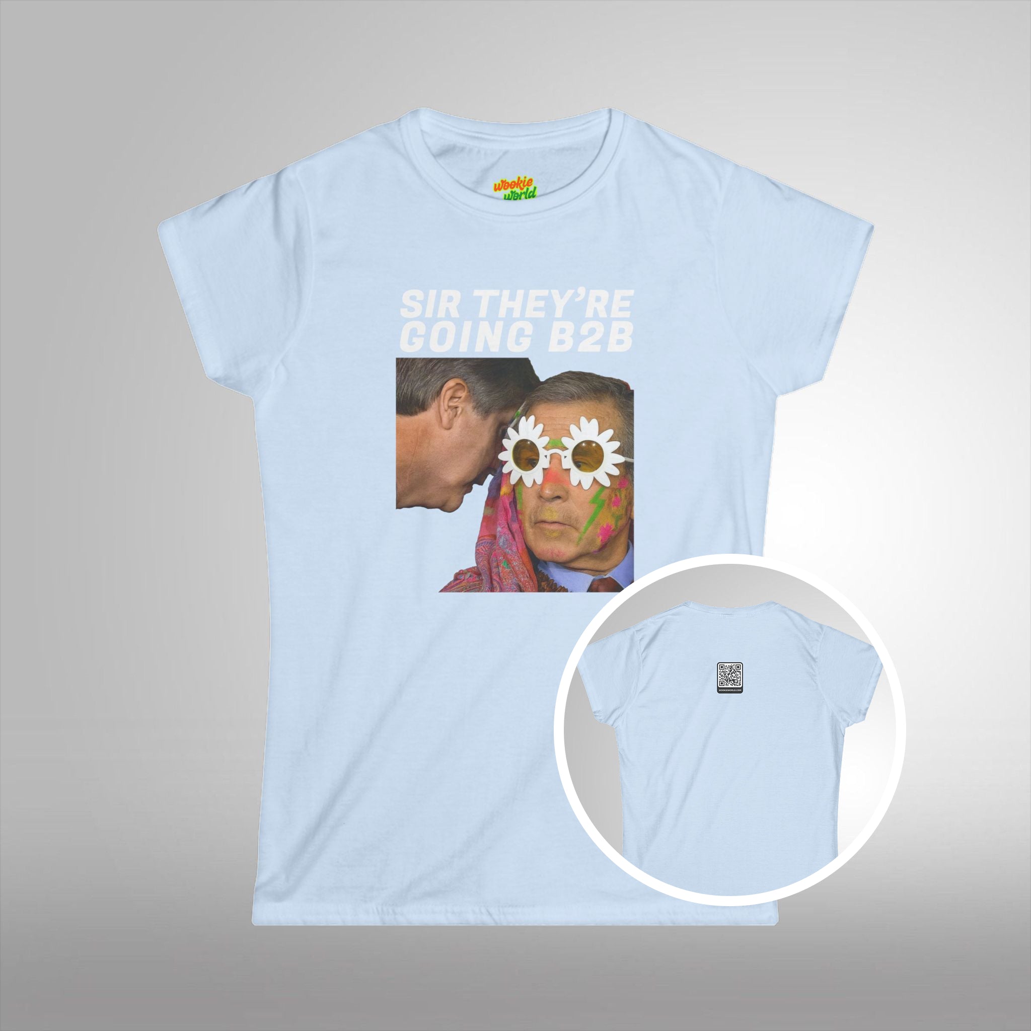 (QR Code) Sir They're Going B2B Women's Tee