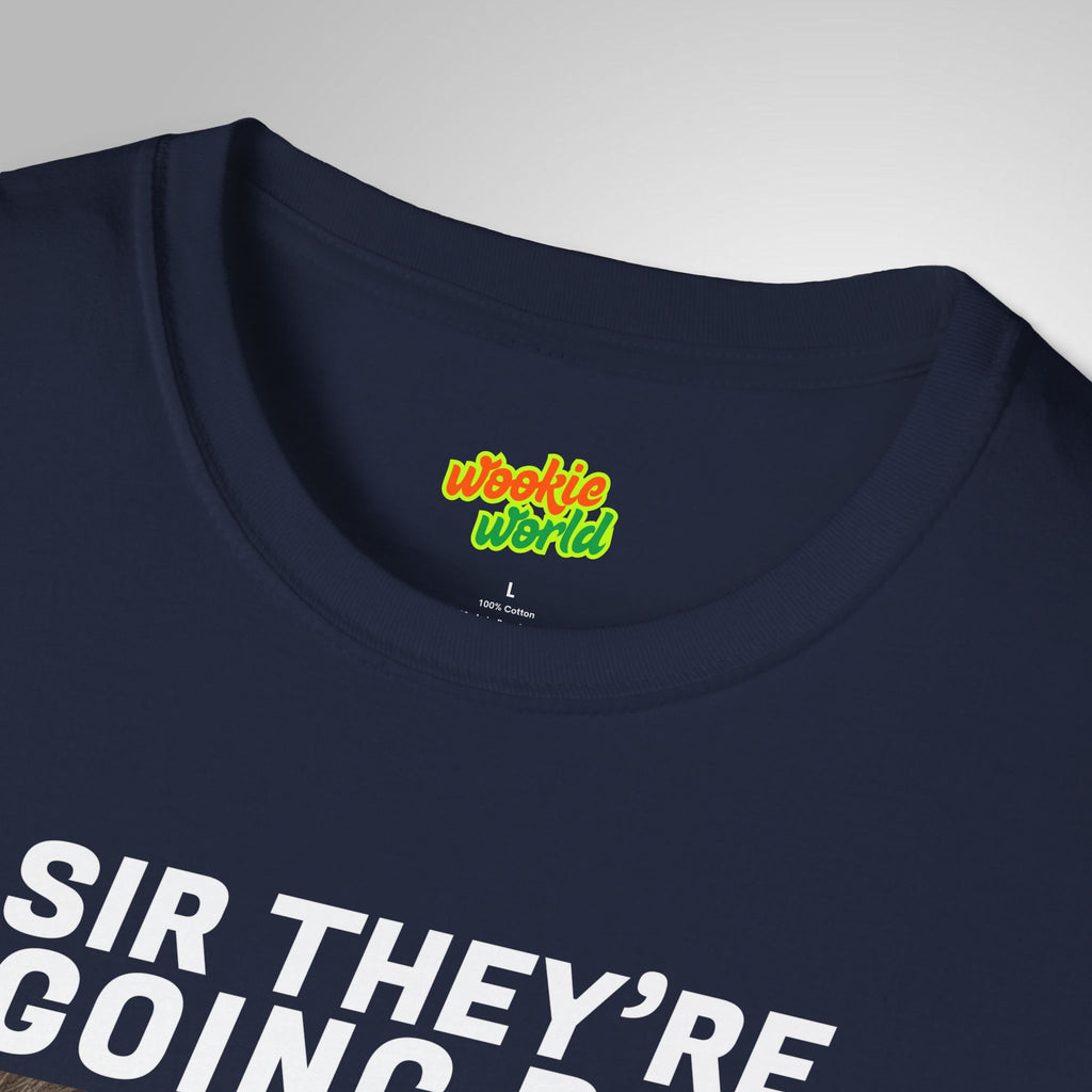 (QR Code) Sir They're Going B2B Men's Tee