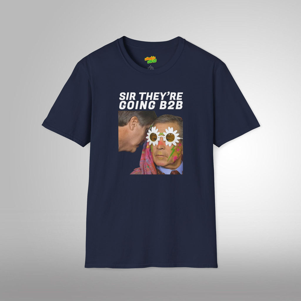 (QR Code) Sir They're Going B2B Men's Tee